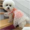 Dog Apparel Designer Dresses Old Flower Letter L Pattern Soft Pet Vest Cooling Puupy Dress Skirt For Small Dogs Cats Ps1761 Drop Deliv Dhmf6