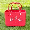 Peças de sapato acessórios letras encantos para bogg saco letras decorativas alfabeto 3d personalizar diy borracha praia tote entrega gota otfht