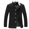 New Tang 2020 Men Black Slim Tunic Jacket Single Single Breadted Blazer اليابانية الزي الرسمي Gakuran College Coat256f