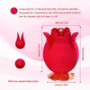 vibrator sex toys for women Red Rose Tongue Licking women Clitoris High Frequency g Spot Stimulator Clit women Massager Sex Toy