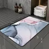 Bath Mats Light Luxury Diatomite Bathroom Rug Shower Mat Super Absorbent Quick Dry Non-slip Toilet Kitchen Floor Comfort