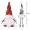 Décorations de Noël 30cm Poupée Elf Gnome avec lumière LED pour la maison Noël Navidad Année 2024 Cadeaux pour enfants 230907