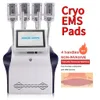 New Arrival 4 handles Ice Sculpture Abdomen Firming Buttock Toning Machine EMS Cold Body Sculpting Cryo Slimming Machine