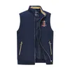 Gilets pour hommes Haute Qualité Tace Shark Marque Gilet Hommes Col Montant Doublure En Coton Épais Veste Chaude Sans Manches Plus Taille 4XL Jaune Bleu 230908