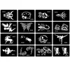 Other Permanent Makeup Supply 50pcsset Airbrush Tattoo Stencils for Body Art Mehendi Henna Stencil Glitter Painting 230907