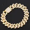 Iced Out Women Watches Armband Gold Ladies Wrist Luxury AAA Rhinestone Cuban Link Chain Watch Bling Jewelry 220822262L