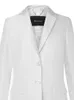 Women Blazers Spring kiton White Pearl Silk Cotton Blended Suits