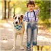 Diğer Köpek Malzemeleri Pet Tükürük Havlusu Klasik Ekose Üçgenler Eşarp yaka Neckerchief Yıkanabilir Kedi Bib Bandana Aksesuarları Damla Dhozs