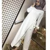 Vêtements ethniques Robe Satin Abaya Dubaï Musulman Mode Combinaison Robe Turquie Islam Robes Africaines Pour Femmes Musulman De Mode Ropa Mujer