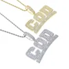 Nieuwe Designer Rembours COD Letter Charm Hanger Ketting met Touwketting Hip Hop Dames Heren Volledig verhard 5A Kubieke Zirkonia Dagelijks Geschenk Sieraden