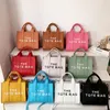 Fashion children mini totes letter print handbags women shoulder bags girls crossbody handbag factory 304k