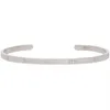 Bangle Número Design Mini MM6 Margiela Homens Mulheres Amante Presente Titânio Aço Casual Club Party Pulseira Acessório