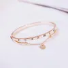 Armbanden Vrouwelijk Hart Forever Love Merk Bedelarmband voor Vrouwen Beroemde Sieraden Hele Rose Goud Roestvrij Stalen Armbanden304F