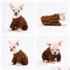 Hundebekleidung Neuer Stil Designer Haustiere Pullover Trend Outdoor Mantel Doppelbuchstabe Winter Sweatshirts PS1421 Drop Lieferung Home Garden Pet S Dhm10