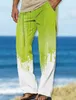 Pantalones de hombre Estilo Hawaiano Pantalones cómodos con estampado 3D Hombres Diario Exterior Tomar baile callejero Suelto Casual Vacaciones Playa