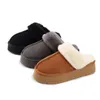 australie tazz pantoufles tasman pantoufle pour hommes femmes plate-forme designer diapositives toboggan de fourrure noir châtaignier fourrure hiver neige chaussures femmes en plein air chaud baskets