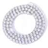 Bes hurtowa na magazynie 925 szterling cena srebrna łańcuch 3 mm-6 mm VVS drobny naszyjnik Moissanite Tennis Jewelry WQWOK