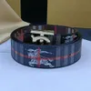 Classique Tissu Hommes Ceinture Largeur 3.8cm Lettre De Mode Boucle Lisse Hommes Femmes Jeans Ceintures Occasionnelles Ceinture De Designer De Haute Qualité En Gros