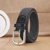 Ceinture élastique tissée décontractée pour hommes, pour l'entraînement en plein air, l'escalade, le travail, à la mode, pour femmes, associée à une ceinture en jean