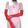 Temadräkt latex lång opera handskar kvinnor latex fetisch strumpor sexig bodysuit gummi sexiga handskar fetisch handskar latex fetisch wetlook 230907