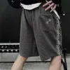 Luojia 2023 verão nova fita bordado esportes shorts casuais masculino solto versátil capris marca de moda
