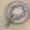 Colares pingentes exagerados cristal pescoço corrente requintado romântico waterdrop colar para mulheres lindos acessórios jóias clássicas