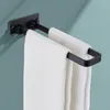 Hangers Wall-mounted Towel Rack Drying Kitchen Organizer Holder Hanging Rope Black Washcloth