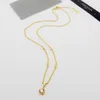 Copper Luxury Necklace Collana Move Link Designer Brand Copper Zircon Heart Charm Choker per donne Regalo per la festa di gioielli