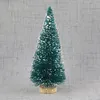 Decorazioni natalizie 5 pezzi albero in miniatura piccolo sisal artificiale neve architettura del paesaggio alberi per l'artigianato decorazioni da tavolo 230907