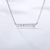 Ожерелья с подвесками 2021 Collier Femme, модные длинные цепочки из нержавеющей стали с буквами, подвески для мамы, подарки на день рождения, подарок на день матери202Z