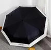 2023 Xiaoxiang Triple Fold Pare-soleil automatique de luxe pliant Parapluie de créateur GC2091