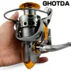 Fly Fishing Reels2 GDA Spinning Reel Metal Spool 52 1 13BB Ball Bearings Carp DC10007000 Wooden Handle Sea Tackle 230907