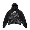 Heren Hoodies Sweatshirts Heren Hoodies Sweatshirts Goth Winter Hoodies Mannen en vrouwen Tops Truien Casual Hoodie Punk Marionet Skelet Sweatshirt Y2k Kleding A