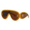 Zonnebril Luxe oversized frame Toad-bril uit één stuk Hip Hop Street Photo T230908