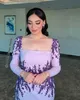 2023 Aso Ebi Árabe Sereia Lilás Prom Dress Lace Frisado Sext Noite Festa Formal Segunda Recepção Aniversário Noivado Vestidos de Dama de Honra Vestidos Robe De Soiree ZJ3