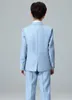 Ragazzo Blazer Abiti Flower Girl Abiti da sposa Taglia 2T-14T Ragazzo Grigio Abiti formali Abbigliamento per ragazzi Set Costume classico formale per bambini