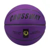 Bollar Soft Microfiber Basketball Size 7 Slitebeständig Anti Slip Waterproof Outdoor Indoor Professional Ball Purple 230907