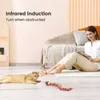 Andere Katzenbedarfsartikel Smart Sensing Snake Interaktives Spielzeug Automatische USB-Aufladung Kätzchenzubehör für Hunde Spielspielzeug 230907