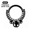 Helix Piercing Cartilage Hoop Nose Ring Titanium Septum Industrials Zircon Goth Tragus Body Clicker Earrings Woman Sexy Jewelry