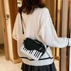 Evening Bags Korean Piano Design Women Shoulder Bags PU Leather Messenger Bag Handbag Fashion Corssbody Bag Pocket Coin Purse Package 230907