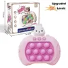 Jouet de décompression Jeu de poussée rapide Pop Up Fidget Bubble Électronique Pop Jeu Lumière Jouets anti-stress pour adulte Enfant Cadeau de Noël Jouets sensoriels 230908