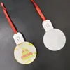 Sublimation LED Ornaments Light Christmas Decorations Acrylic Christmas Tree Pendants