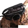 Bangle Rh Mode Handma Boheemse Sieraden Boho Armband Gemengde Natuurstenen Bedel 5 Strengen Wikkelarmbanden Cadeau Drop 220831 Levering Dhaj1