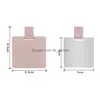 Mirrors Sublimation Blank Pu Leather Makeup Mirror Outdoor Portable Square Heat Transfer Mini Diy Gift Drop Delivery Home Gar Dhgarden Dhv46
