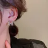 Stud coréen tendance design luxe zircon lettre H boucles d'oreilles pour femmes mode tempérament bijoux se concentrant sur accessoiresstud1902
