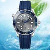Herren-Luxusuhr Weltzeituhr mit Keramiklünette, limitierte Automatikuhren, 41 mm, mechanisches 8215-Uhrwerk, Glasrückseite, Sportuhren für Herren, blaue Uhren, Armbanduhren