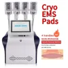 Cryothérapie refroidissement réduire la Cellulite Ems Cryo tampons minceur Sculpture de glace mise en forme du corps renforcer les Muscles Machine