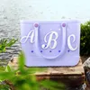 Accessori per parti di scarpe Lettere decorative per borsa Bogg Lettere dell'alfabeto Decor Lettera Charms 3D Personalizzazione Borsa Fai da te Bianco Dro Otvne