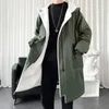 Men's Trench Coats Winter Coat Men Ded Thick High Quality Fashion Windbreakers Casual Jackets Hip Hop Streetwear S-3XL