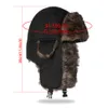 Beanieskull Caps Men Men Trapper Bomber Hats Russian Ushanka Warm Winter Fur Earflap Hat Outdoor Sports Skiing Hunting Fishing Plush Cap 230907